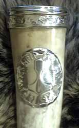 sterling silver Valknut Drinking Horn