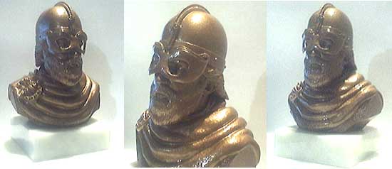 bronze viking statue