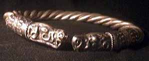 Viking Barbarian 16oz sterling silver dragon Arm Torc