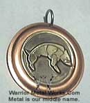 runic Freyr Boar brass symbol pendants medallions