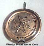 runic Double Wolfs Cross1 symbol pendants medallions