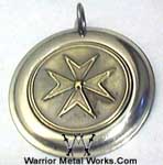 runic Double Wolfs Cross3 symbol pendants medallions