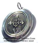 runic Midgard (realm of earth) symbol pendants medallions