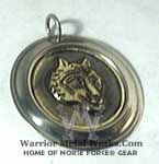 runic Wolf Head symbol pendants medallions