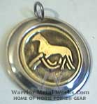 runic Sleipner symbol pendants medallions