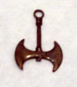 viking bronze battle axe pendant