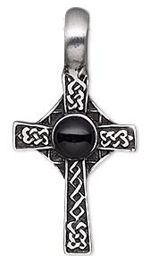 interlace knotwork viking cross pendant