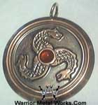Dragon Triskelon Gemstone Medallion2