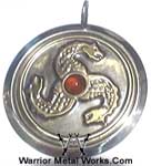 Dragon Triskelon Gemstone Medallion4