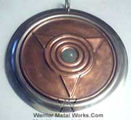 odin allfather bronze gemstone pendant