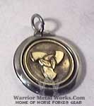 tri-horn protection medallion