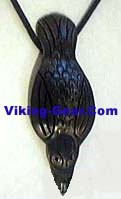 black raven pendant