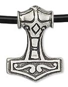 thor hammer with built in leather cord
