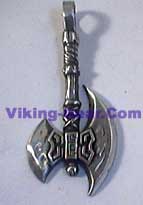 viking battle axe pendant