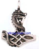 thor Dragon Hammer with cord