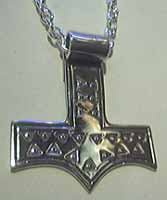 Sterling Reproduction Thor Hammer Pendant
