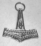 sterling silver museum copy thor hammer pendant
