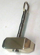bronze head stainless handle thor hammer pendant