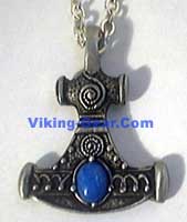thor gemstone antiquity hammer with cord