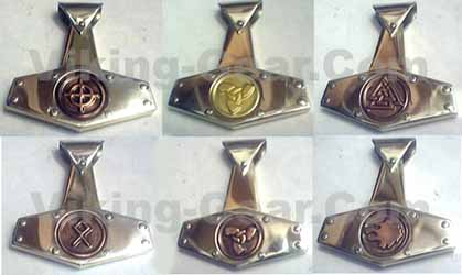 custom runic viking symbol thor hammer pendant