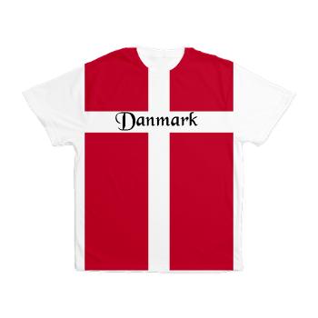 danske full size flag tshirt