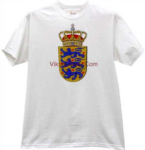 Danish king royal standard t shirt