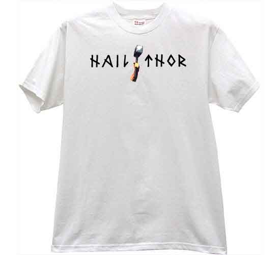 hail thor hammer tshirt