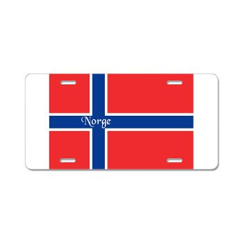 flag of norway car license plate