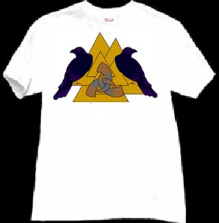 Ravens Valknut Tri-Horn tshirt