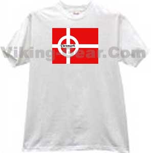 danish flag celtic cross tshirt