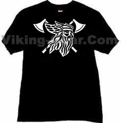 viking battle axes tshirt