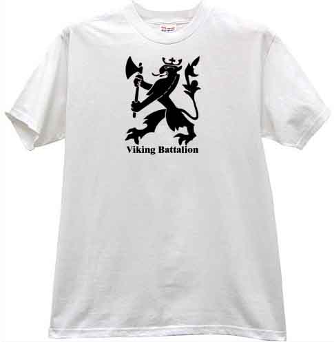 viking battalion battle standard t shirt