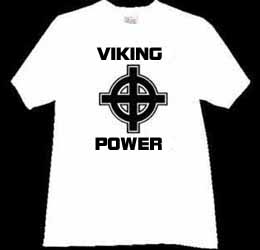 viking power with sunwheel tshirt