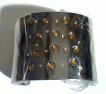 viking black amber cuff
