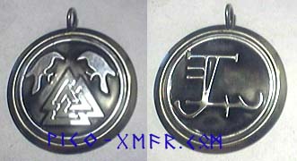 Odins Illusion and deception Valknut Ravens Talisman pendant