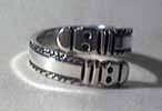 Sterling Silver Dragon Head Ring