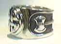Sterling Silver Dragon Head Ring